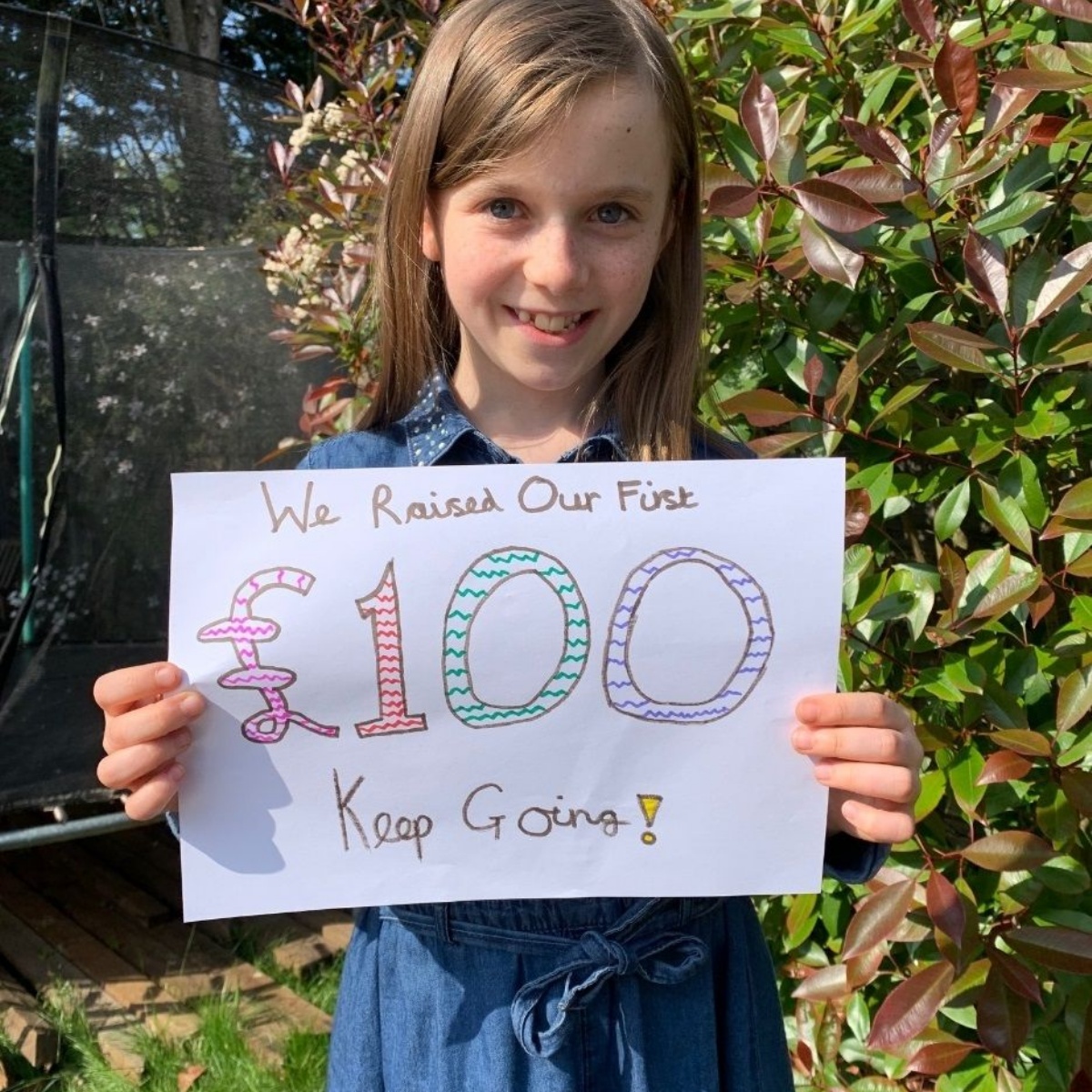 First £100 raised by School Council West Byfleet Junior School